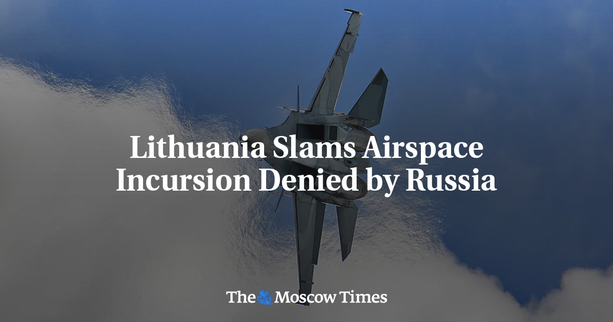 Lithuania Slams Airspace Incursion Denied by Russia