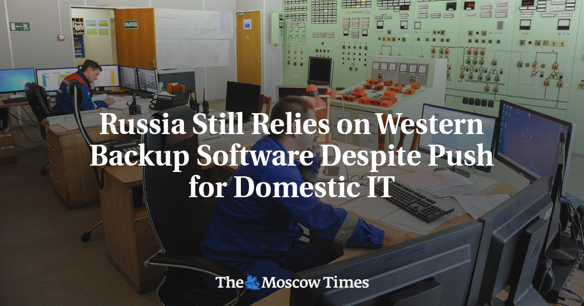 Russia Still Relies on Western Backup Software Despite Push for Domestic IT