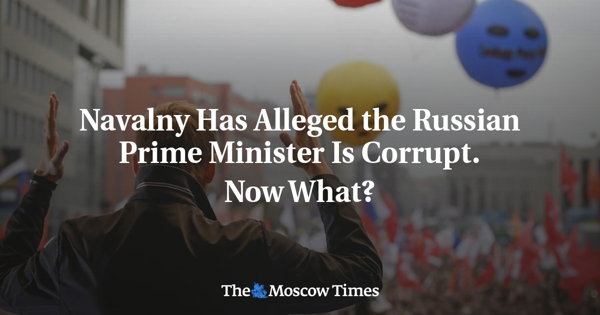 Navalny mengklaim perdana menteri Rusia itu korup.  sekarang apa?
