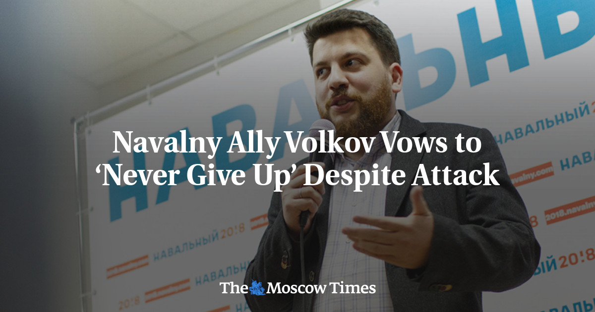 Navalny Ally Volkov Vows to ‘Never Give Up’ Despite Attack