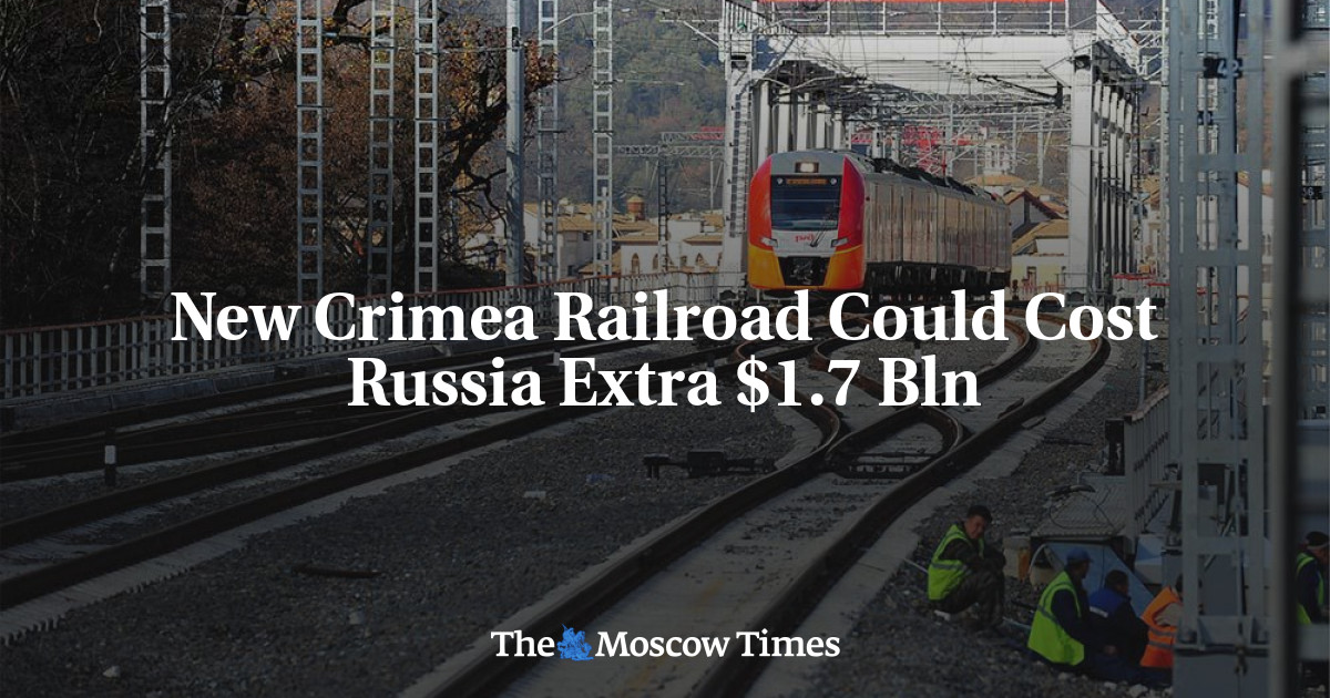 New Crimea Railroad Could Cost Russia Extra $1.7 Bln