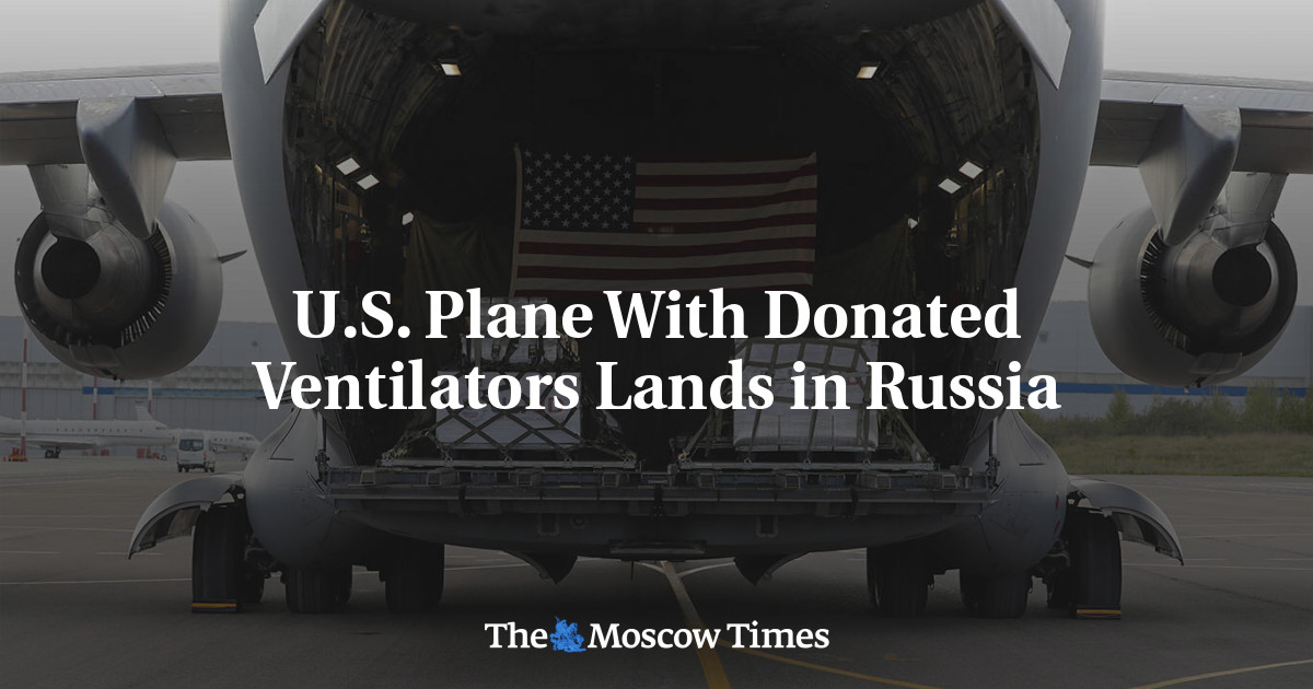 Pesawat Amerika dengan donasi ventilator mendarat di Rusia