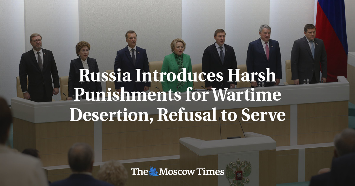 Россия вводит жесткие наказания за дезертирство и отказ от службы в военное время