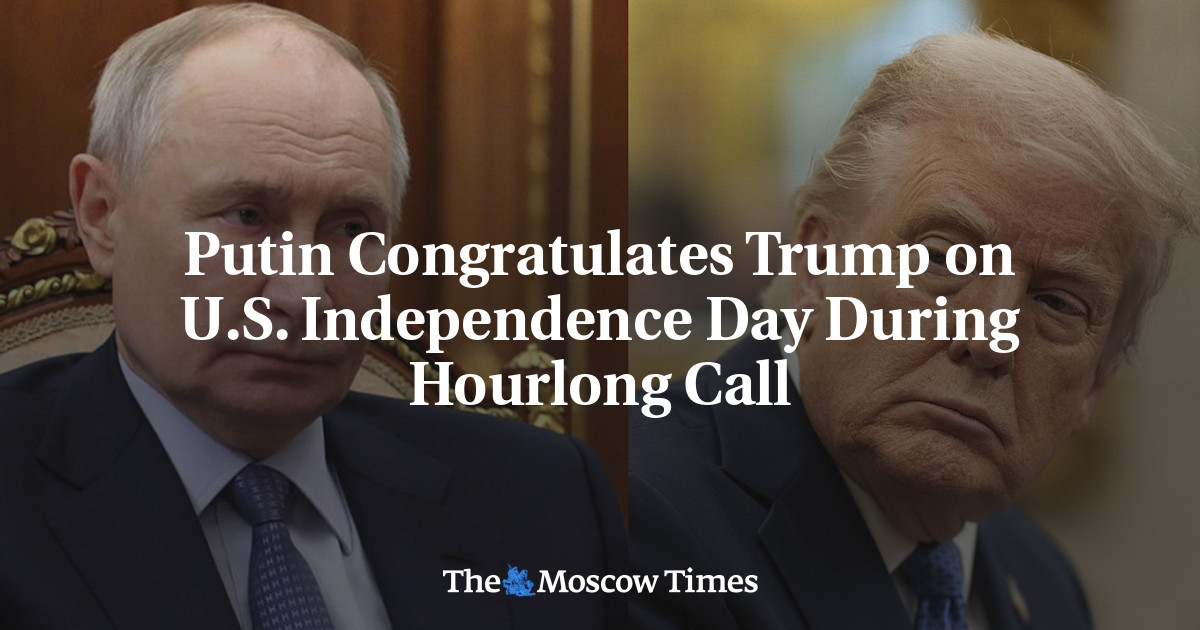 Putin Congratulates Trump on U.S. Independence Day During Hourlong Call