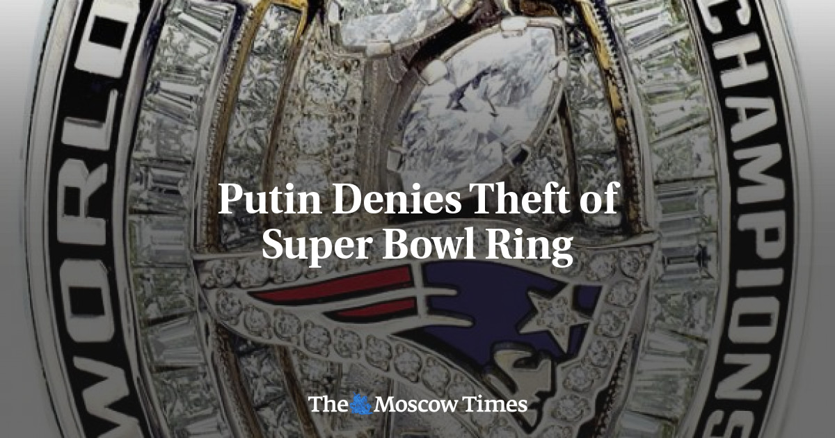 Vladimir Putin denies stealing Super Bowl ring