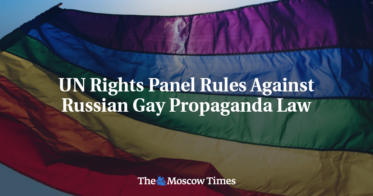 Un Rights Panel Rules Against Russian Gay Propaganda Law