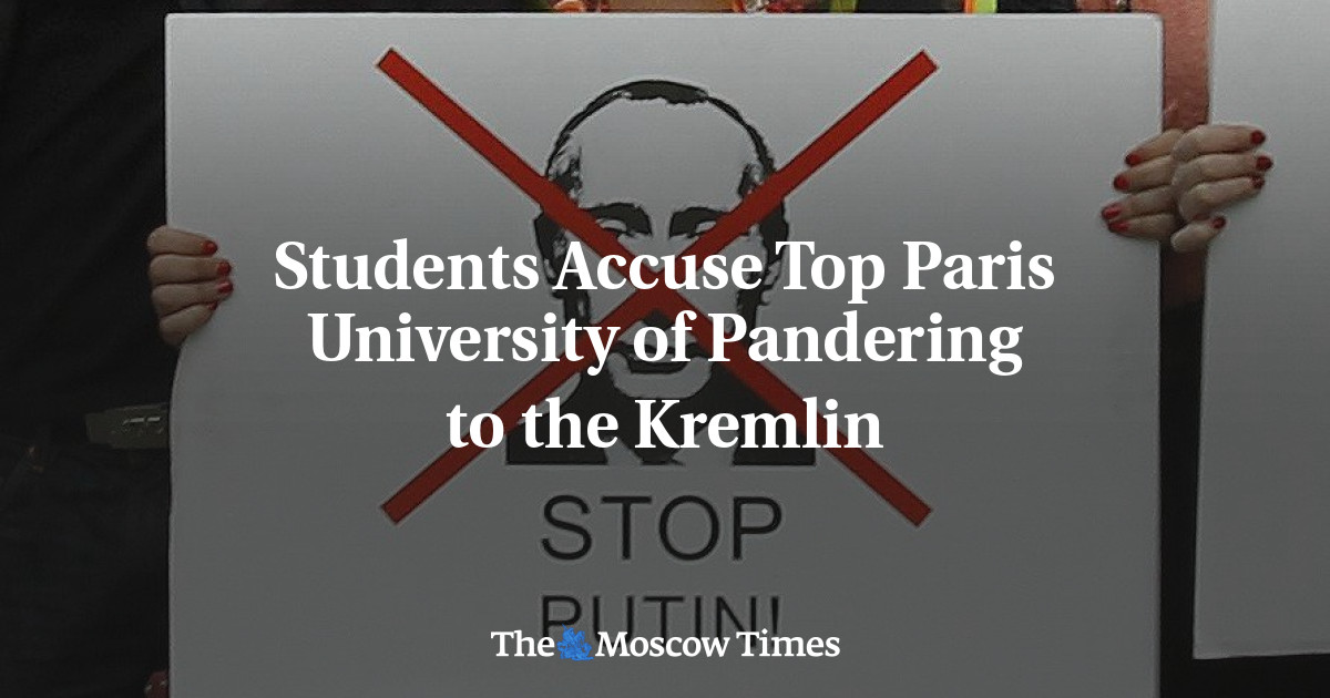 Mahasiswa menuduh Universitas Top Paris menjadi kaki tangan Kremlin