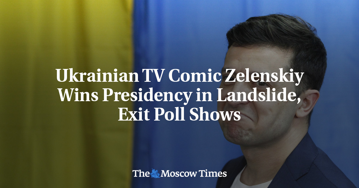 Komik TV Ukraina Zelenskiy memenangkan kursi kepresidenan dengan telak, acara exit poll