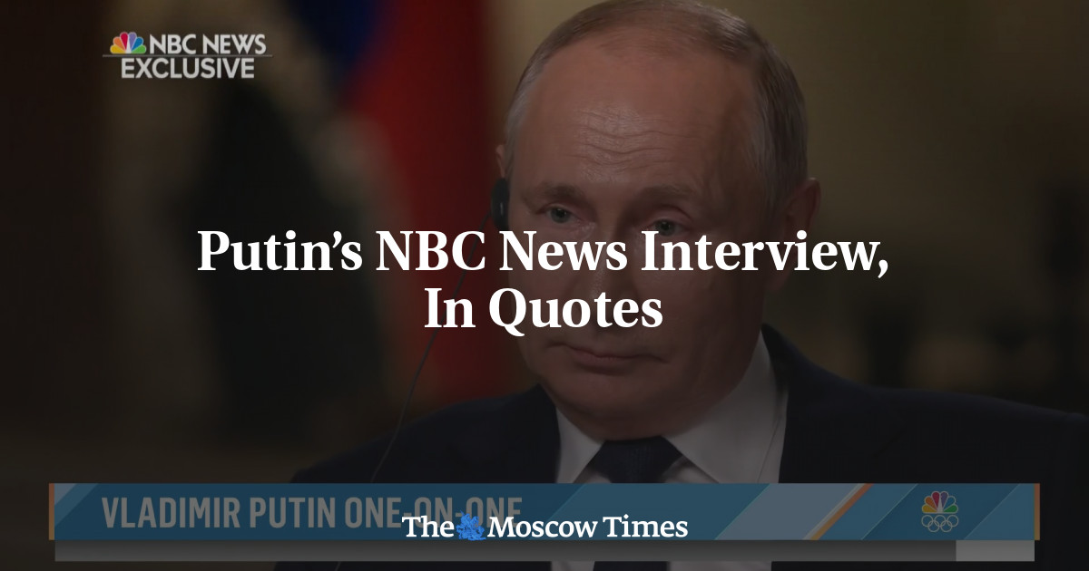 Wawancara berita NBC Putin, dalam tanda kutip