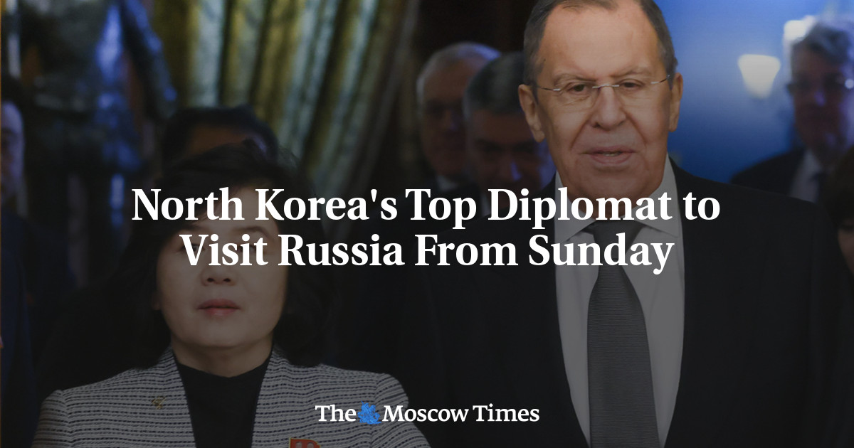 North Korea's Top Diplomat to Visit Russia From Sunday