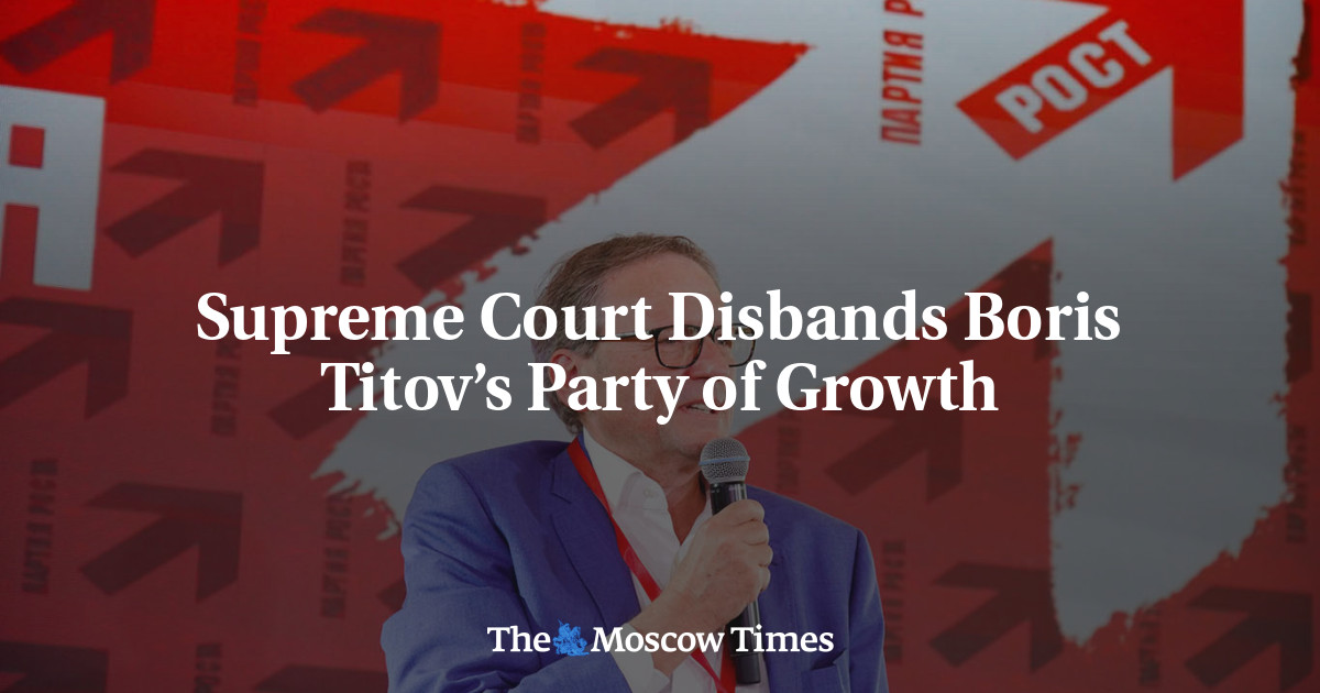 Supreme Court Disbands Boris Titov’s Party of Growth