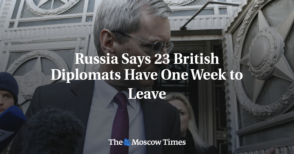 Rusia mengatakan 23 diplomat Inggris memiliki waktu satu minggu untuk pergi