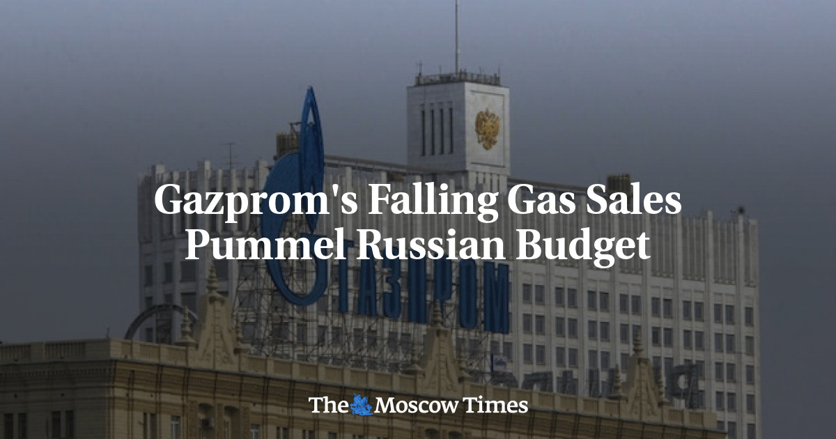 Penurunan penjualan gas Gazprom memukul anggaran Rusia