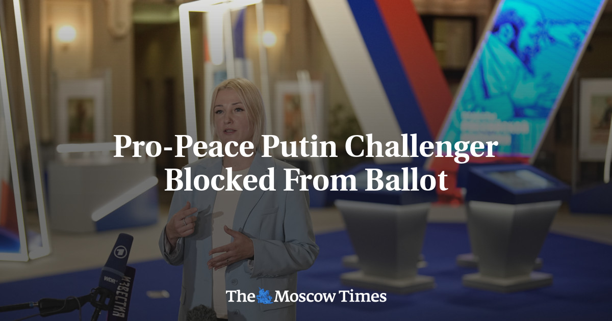 منع منافس بوتين المؤيد للسلام من الاقتراع