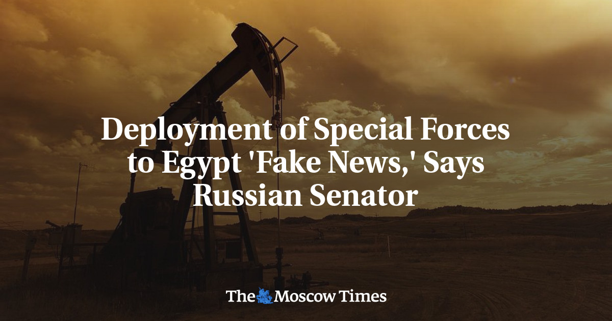 Pengerahan pasukan khusus ke Mesir ‘Berita Palsu’, kata senator Rusia
