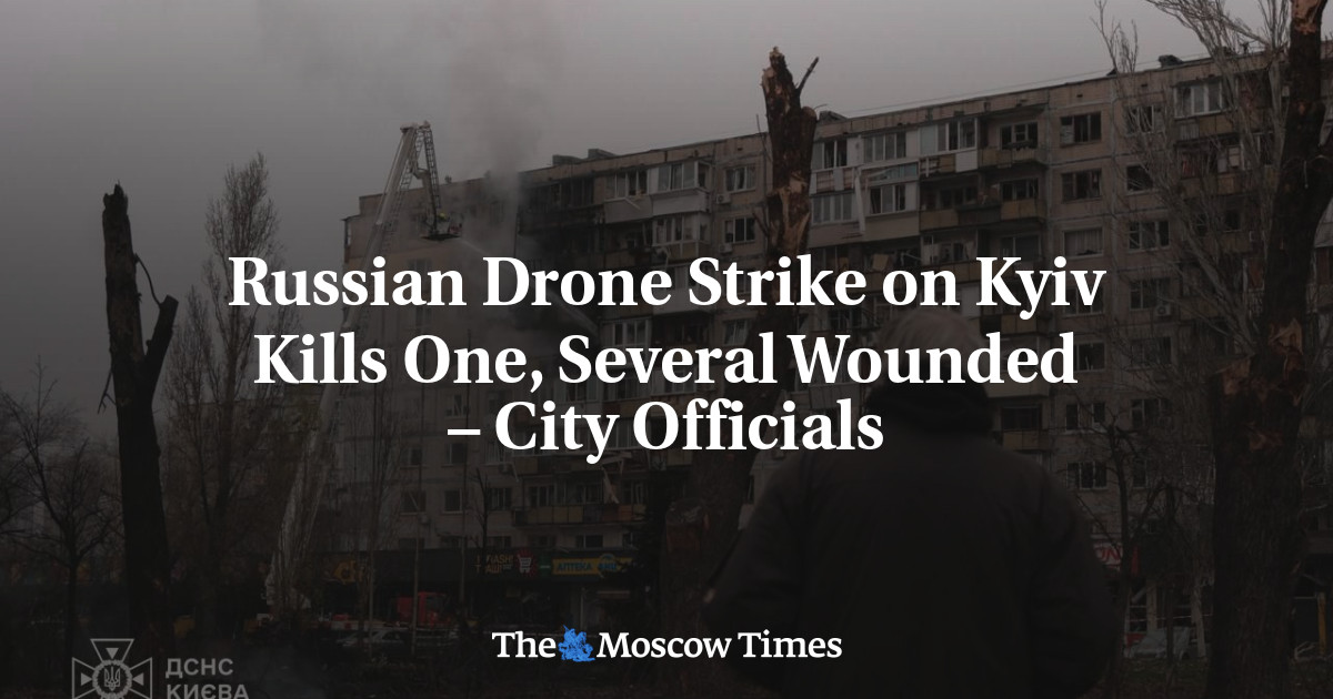 Russian Drone Strike on Kyiv Kills One, Several Wounded – City Officials