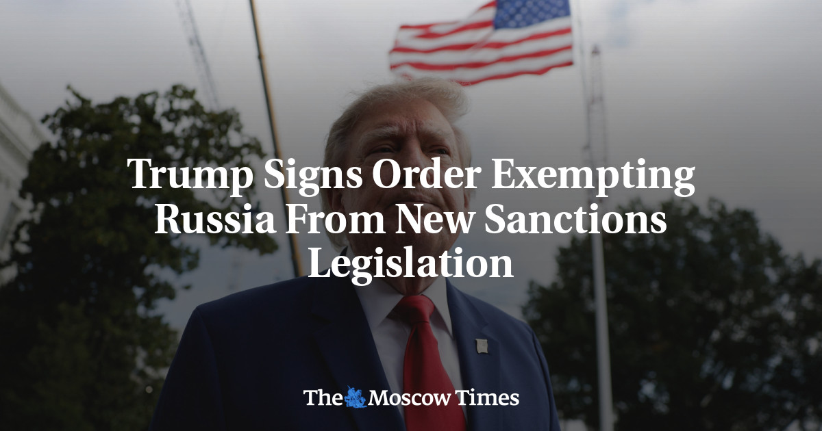 Trump Signs Order Exempting Russia From New Sanctions Legislation