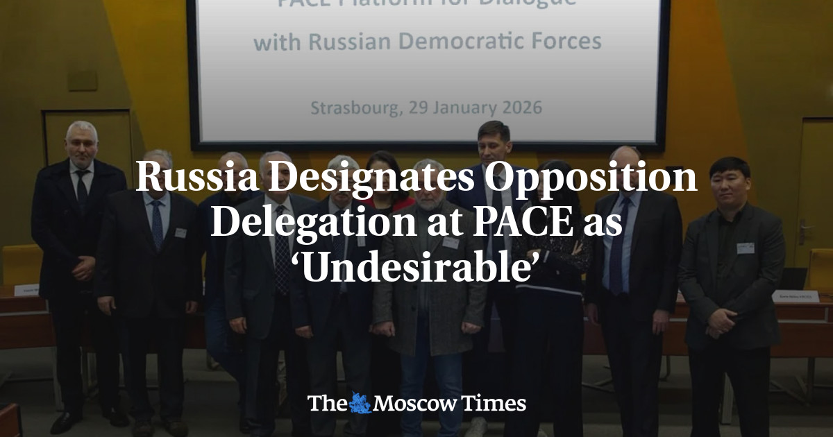 Russia Designates Opposition Delegation at PACE as ‘Undesirable’