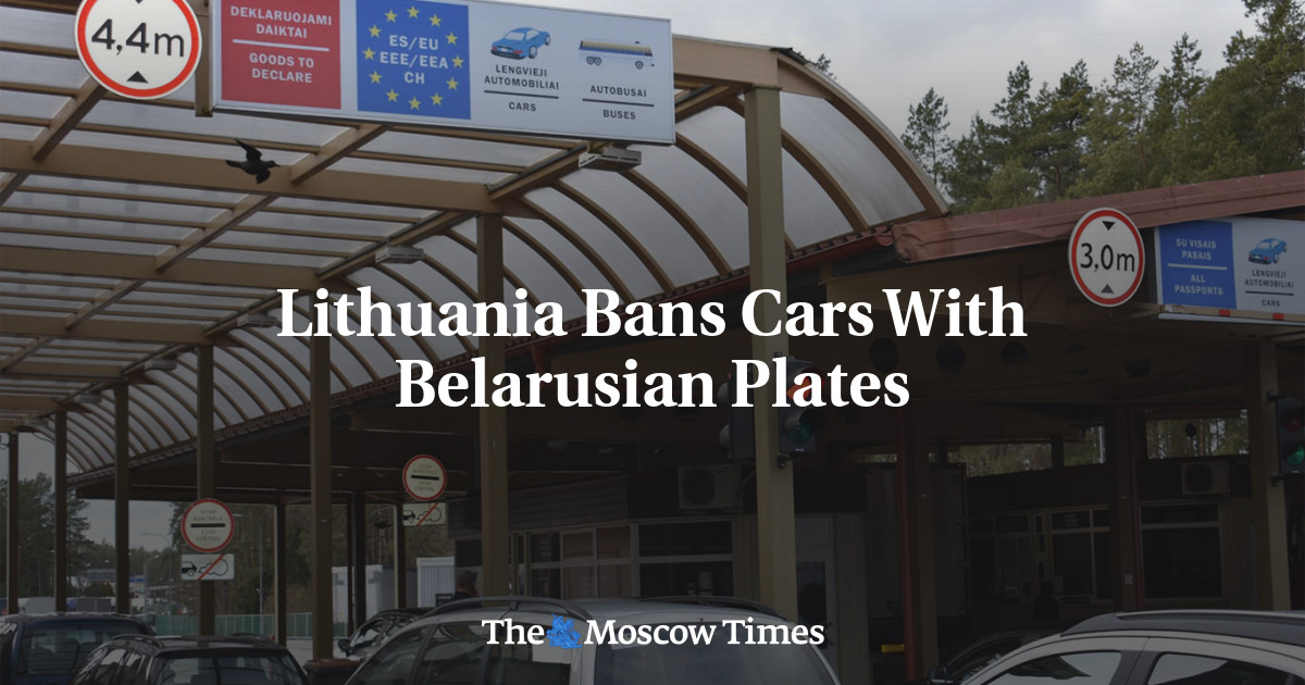 Lithuania Bans Cars With Belarusian Plates