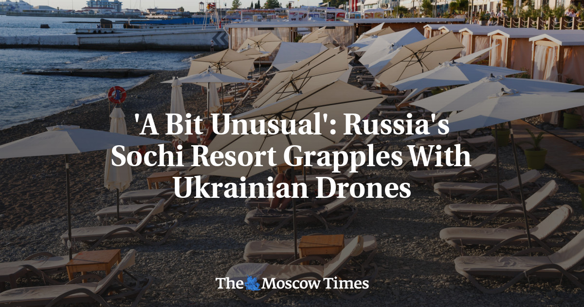 'A Bit Unusual': Russia's Sochi Resort Grapples With Ukrainian Drones