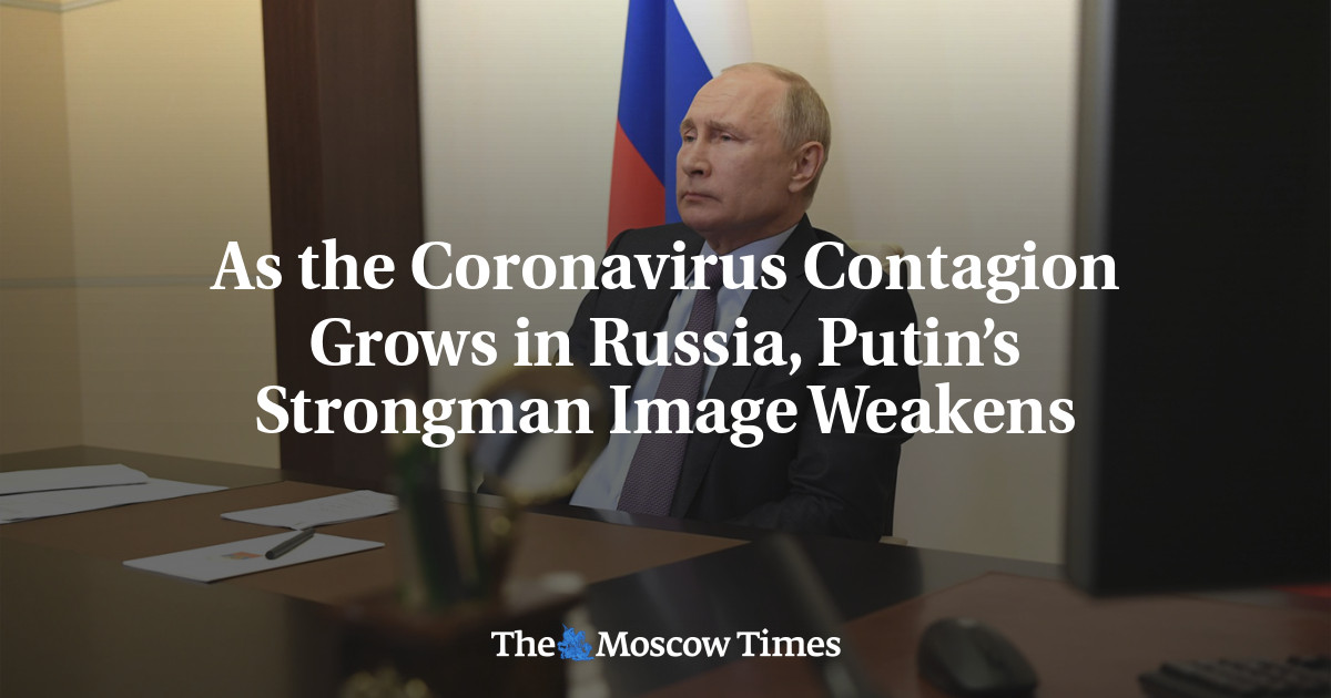 Ketika infeksi virus corona tumbuh di Rusia, citra orang kuat Putin melemah