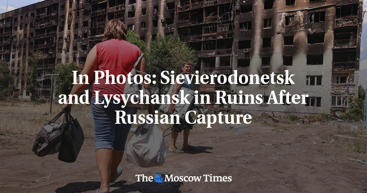 На фото: Северодонецк и Лисичанск в руинах после захвата русскими