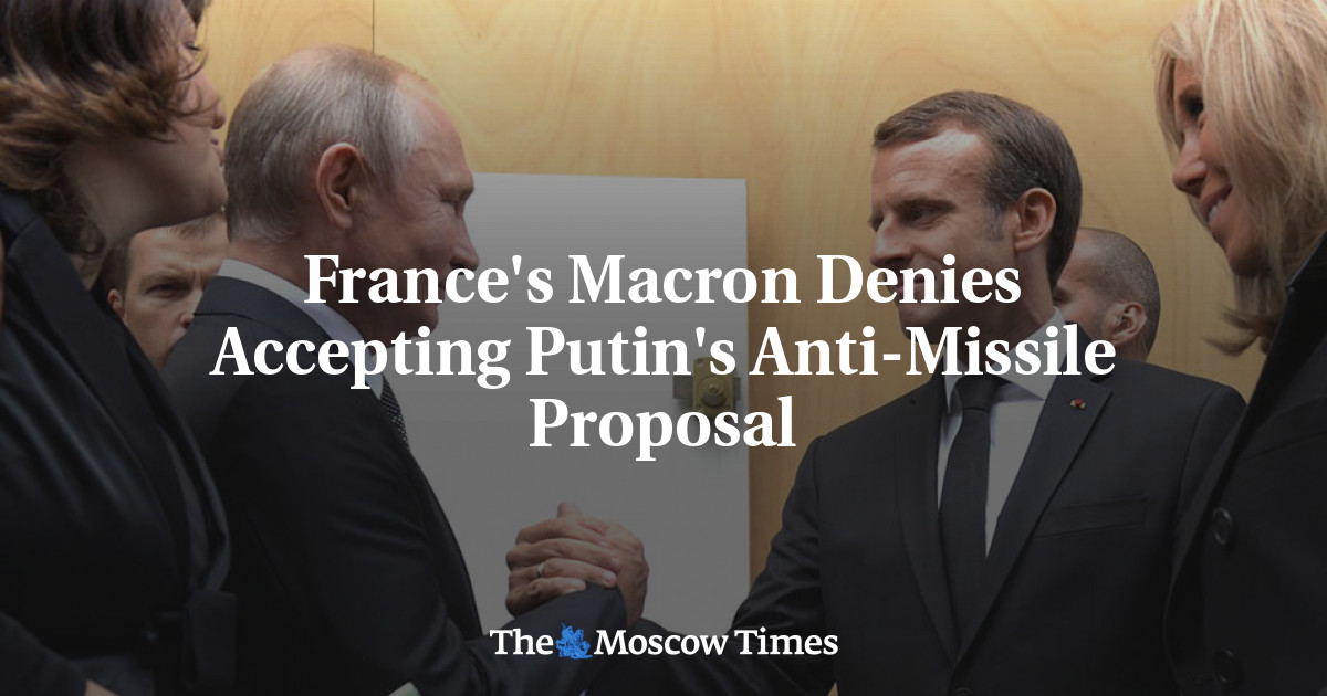Macron dari Prancis membantah menerima proposal anti-rudal Putin
