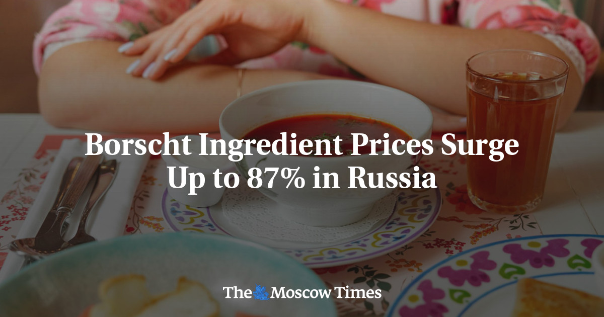 Borscht Ingredient Prices Surge Up to 87% in Russia