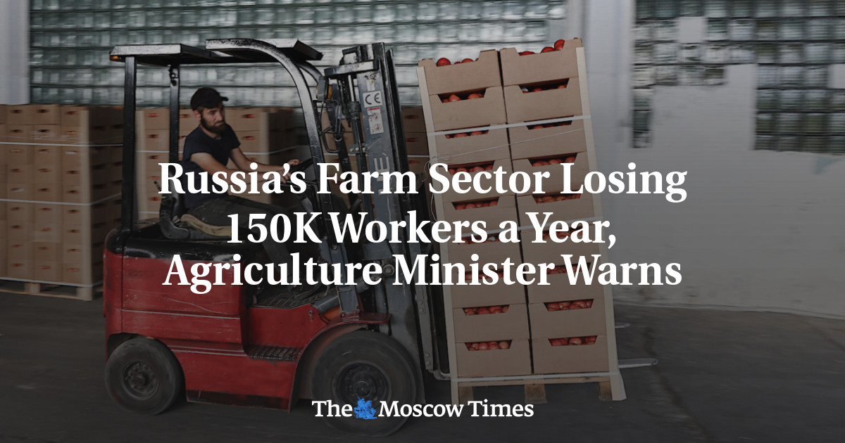 Russia’s Farm Sector Losing 150K Workers a Year, Agriculture Minister Warns