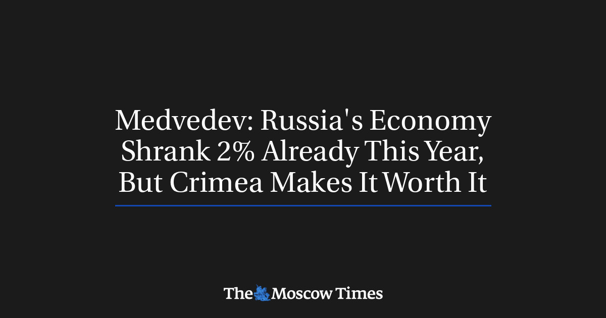 Perekonomian Rusia telah menyusut sebesar 2% tahun ini, namun Krimea menjadikannya sebagai hal yang sepadan