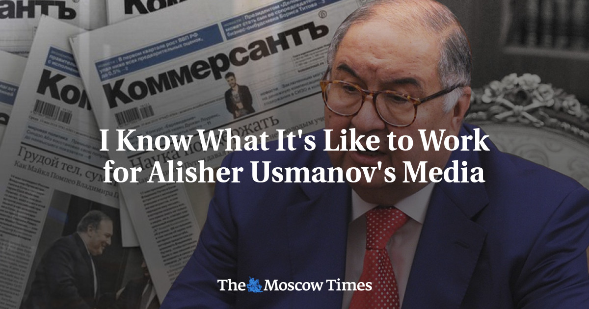 Saya tahu bagaimana rasanya bekerja untuk media Alisher Usmanov