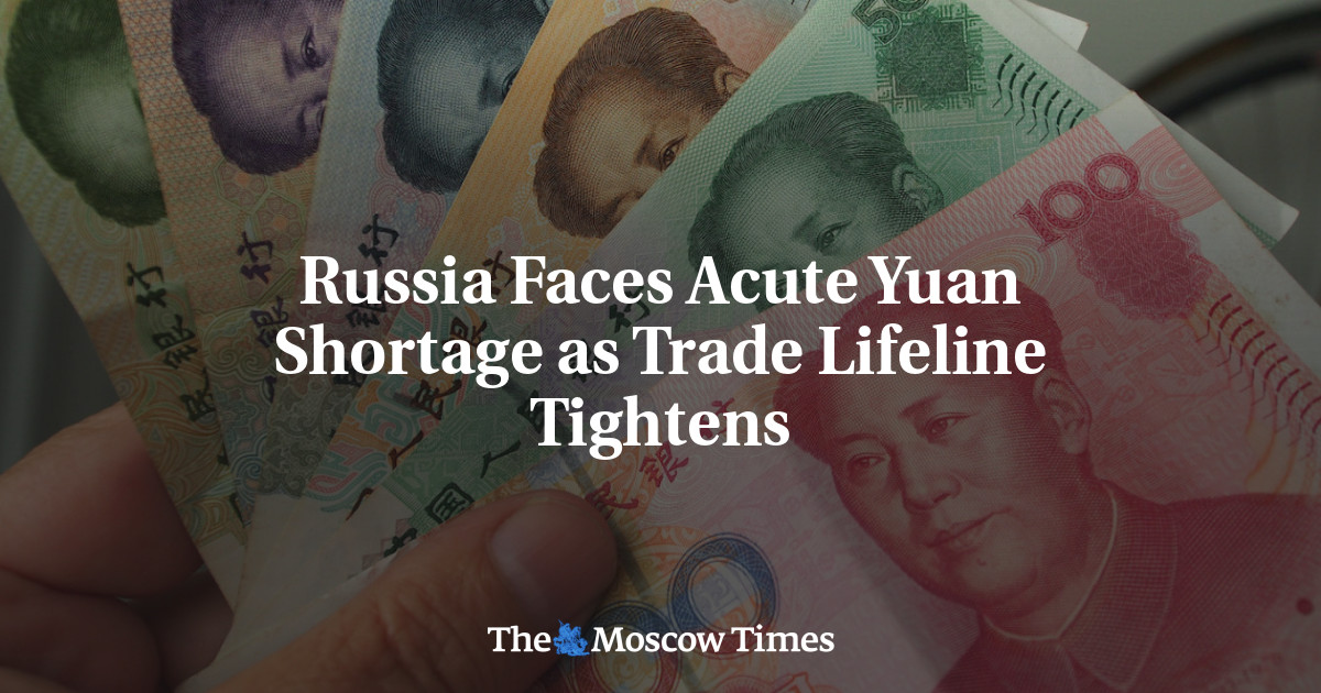 Russia Faces Acute Yuan Shortage as Trade Lifeline Tightens