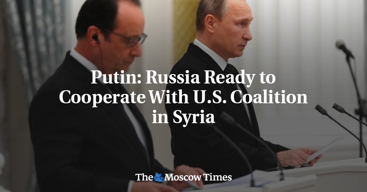 Rusia siap bekerja sama dengan koalisi AS di Suriah