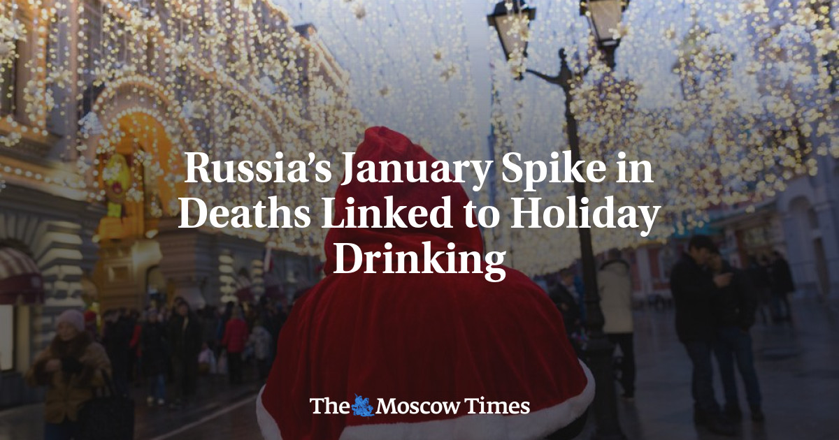 Russia’s January Spike in Deaths Linked to Holiday Drinking