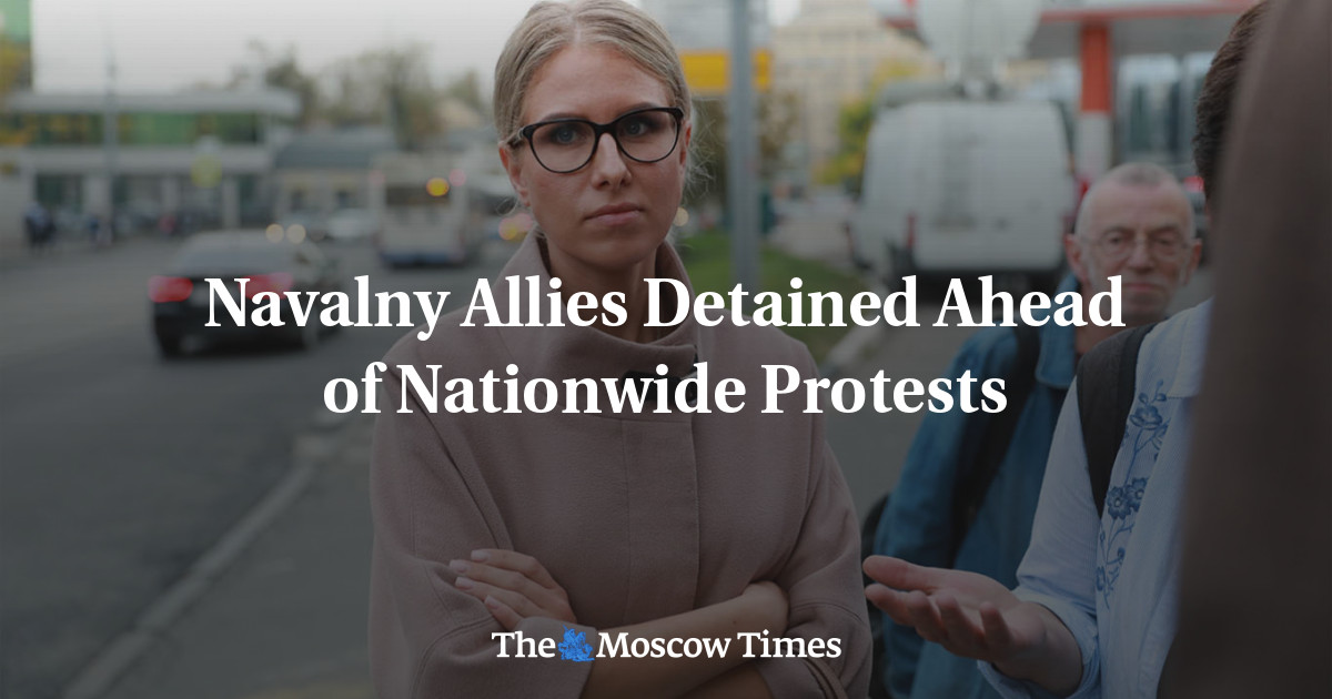 Sekutu Navalny ditahan menjelang protes nasional