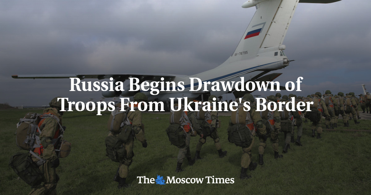 Rusia memulai penarikan pasukan dari perbatasan Ukraina