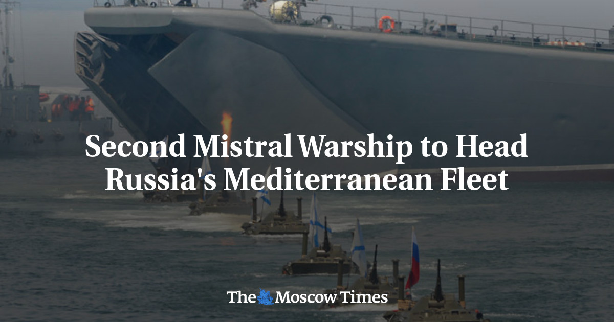 Kapal perang Mistral kedua sebagai pemimpin armada Mediterania Rusia