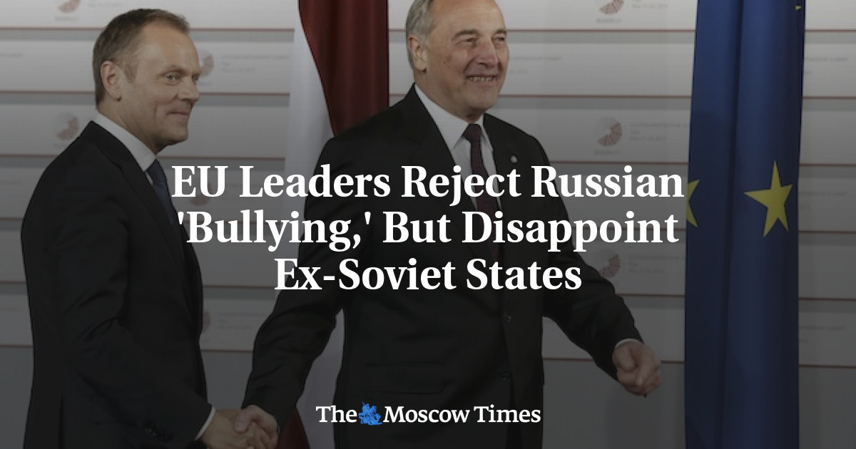 Para pemimpin Uni Eropa menolak ‘bullying’ Rusia namun mengecewakan negara-negara bekas Uni Soviet