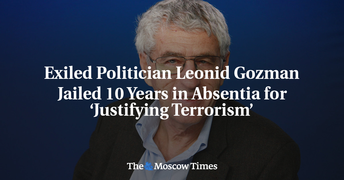 Exiled Politician Leonid Gozman Jailed 10 Years in Absentia for ‘Justifying Terrorism’