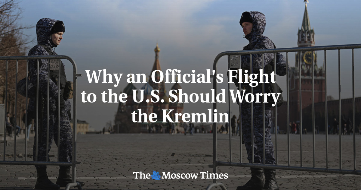 Kevin Riehle: 				Why an Official's Flight to the U.S. Should Worry the Kremlin