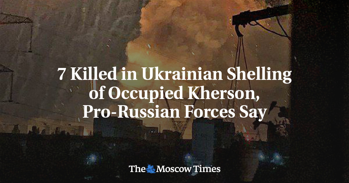 7 orang tewas dalam penembakan Ukraina di Kherson yang diduduki, kata pasukan pro-Rusia