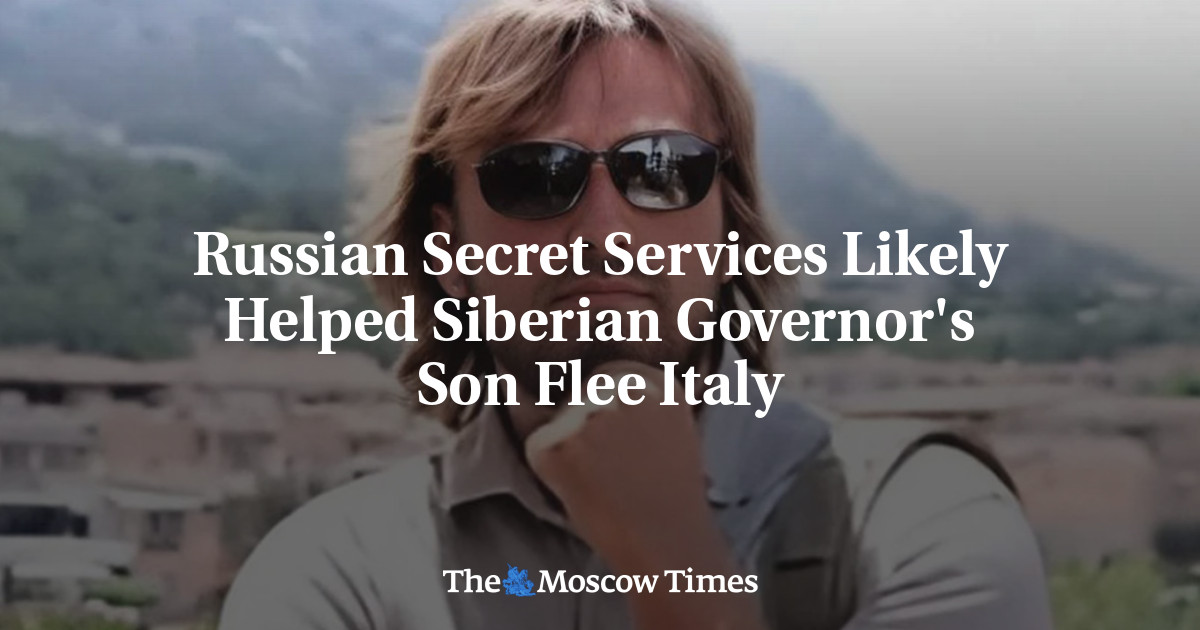 Российские спецслужбы, возможно, помогли сыну сибирского губернатора сбежать из Италии