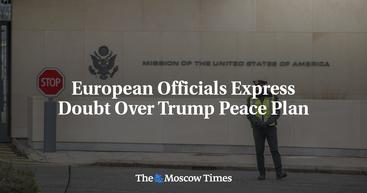 European Officials Express Doubt Over Trump Peace Plan