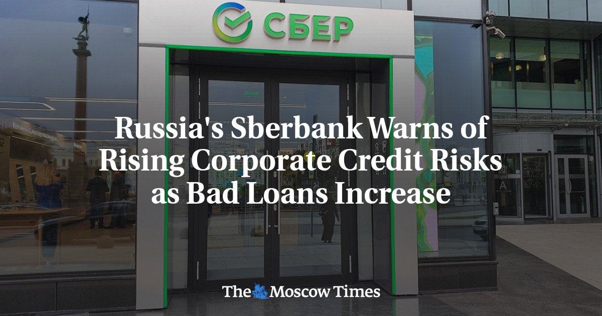 Russia's Sberbank Warns of Rising Corporate Credit Risks as Bad Loans Increase