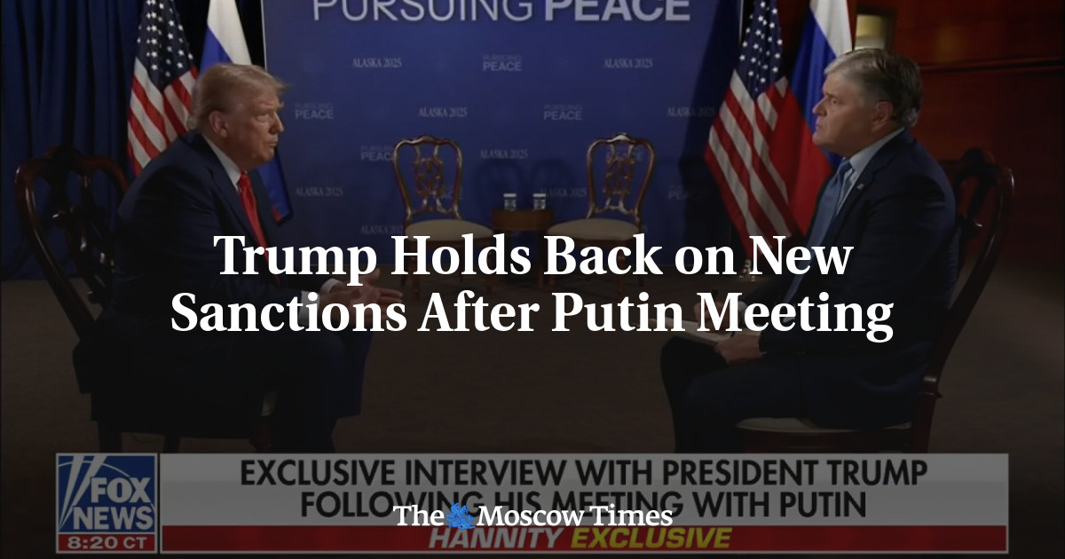 Trump Holds Back on New Sanctions After Putin Meeting