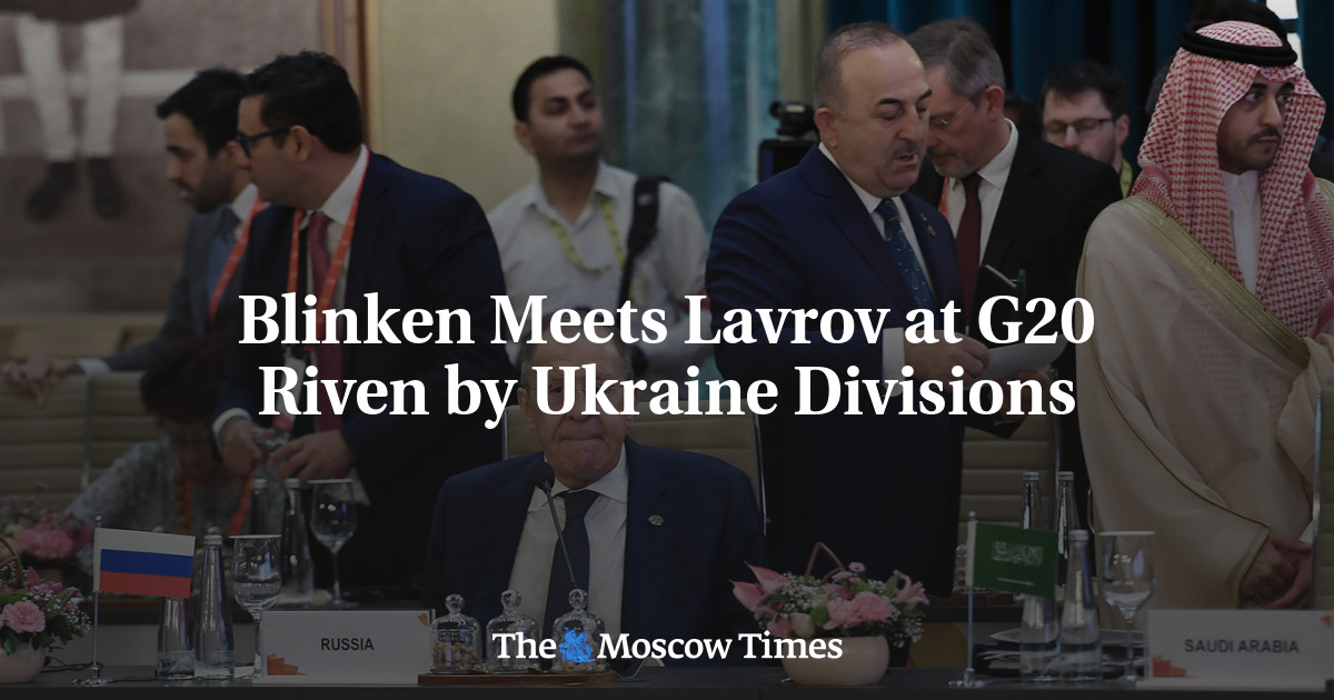 Blinken bertemu Lavrov di G20 Riven oleh divisi Ukraina