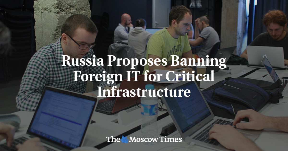Rusia mengusulkan untuk melarang TI asing untuk infrastruktur penting