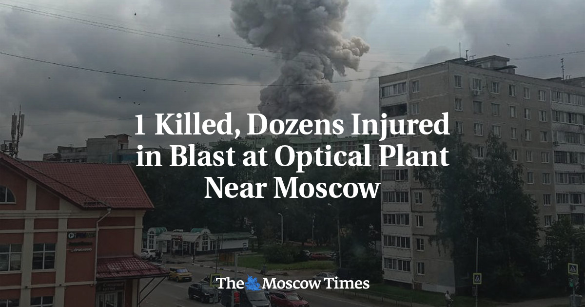 Bei einer Explosion in einer Optikfabrik in der Nähe von Moskau sind ein Mann getötet und Dutzende verletzt worden