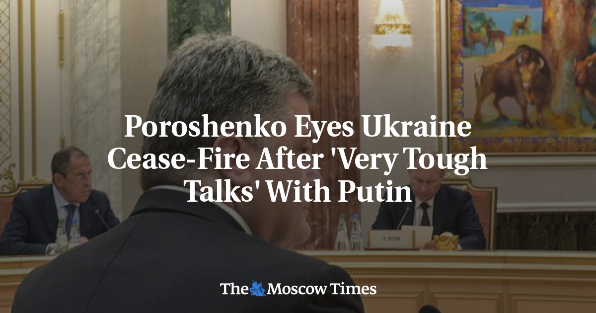 Poroshenko melihat gencatan senjata Ukraina setelah ‘pembicaraan yang sangat alot’ dengan Putin