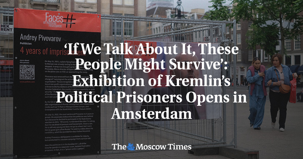 «Если говорить об этом, то эти люди могли бы выжить»: в Амстердаме открылась выставка о кремлевских политзаключенных